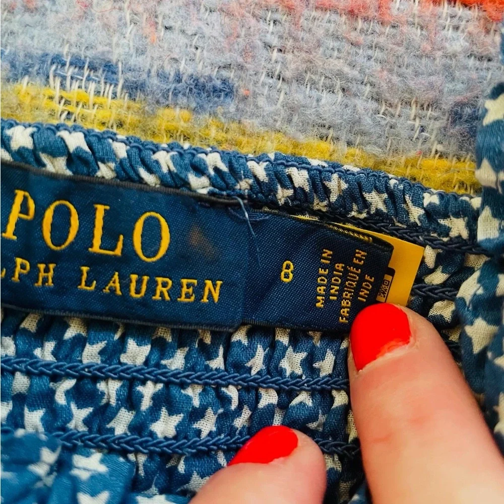 Polo Ralph Lauren blue and white star print dress! - Picture 8 of 11